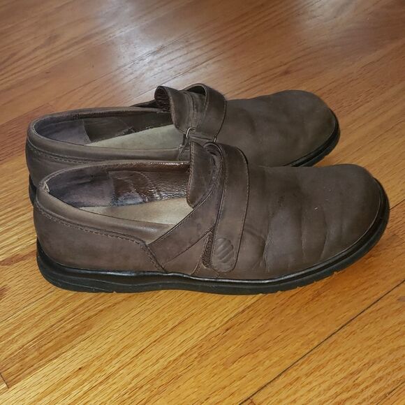 Teva Vermont Brown Leather Clogs - Picture 1 of 8